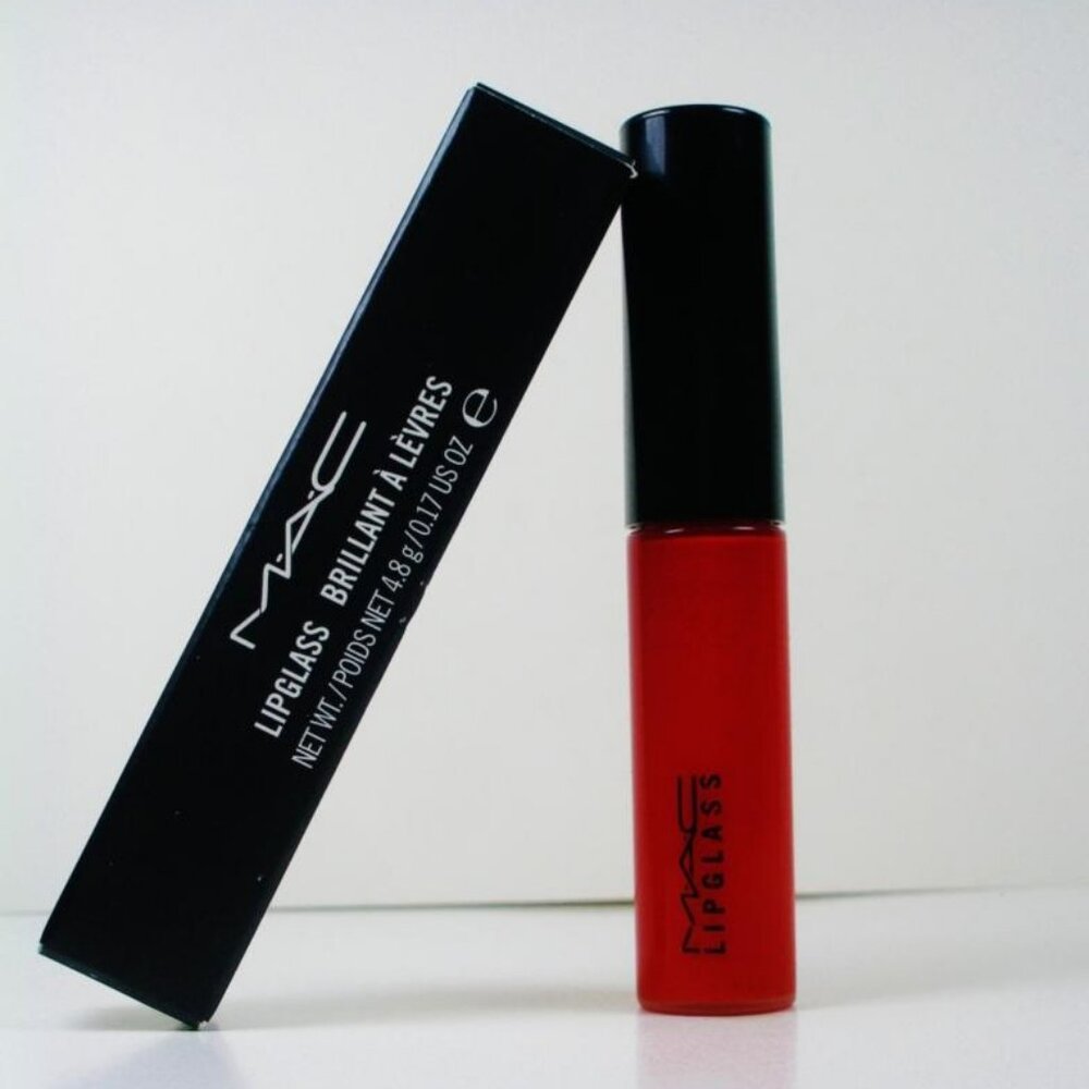 MAC Lipglass Lip Gloss - Russian Red Boxed ( Intense Red ) full size 0.17oz